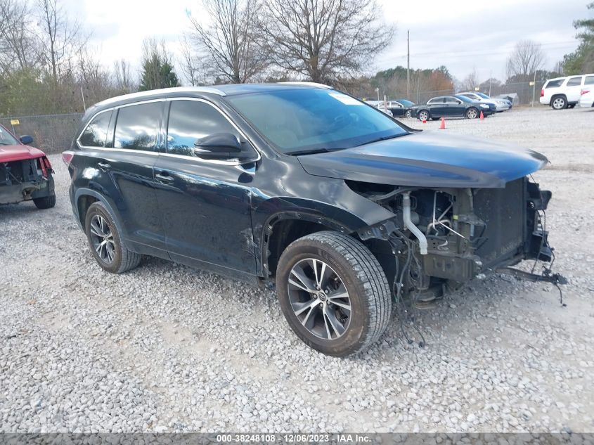 2016 TOYOTA HIGHLANDER XLE - 5TDKKRFH8GS134377