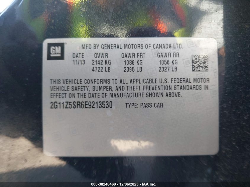 2014 CHEVROLET IMPALA LS ECO - 2G11Z5SR6E9213530