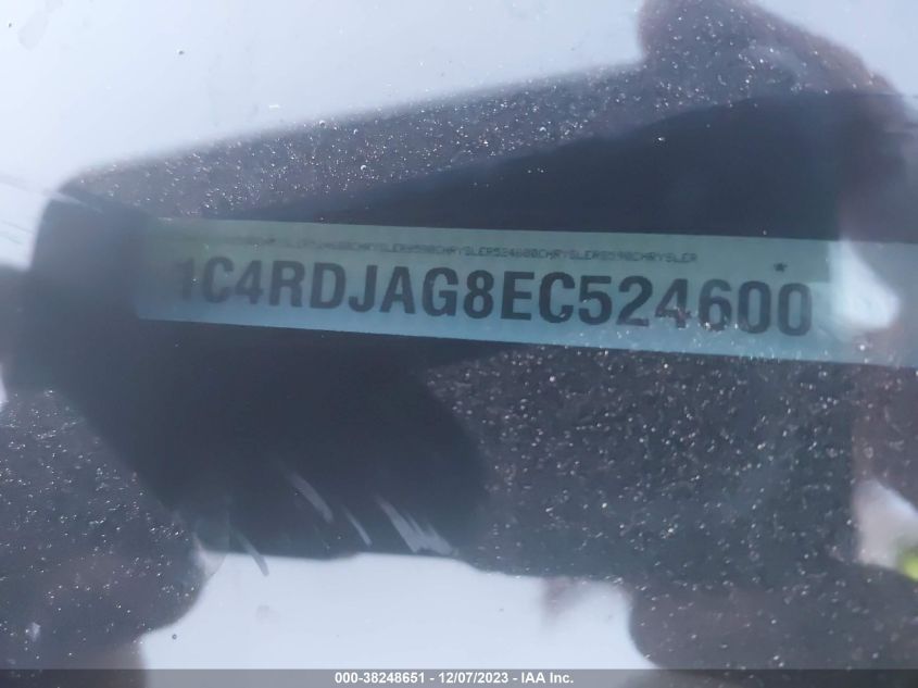 2014 DODGE DURANGO SXT - 1C4RDJAG8EC524600