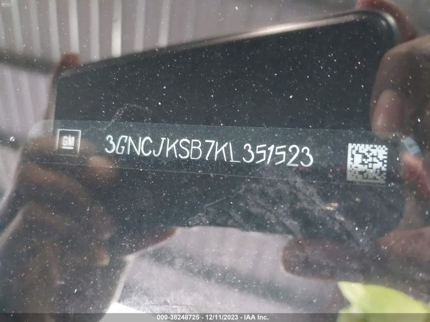 2019 CHEVROLET TRAX LS - 3GNCJKSB7KL351523