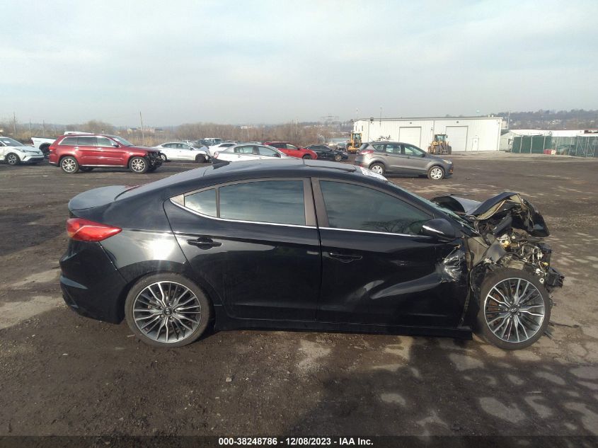 2018 HYUNDAI ELANTRA SPORT - KMHD04LB1JU554627