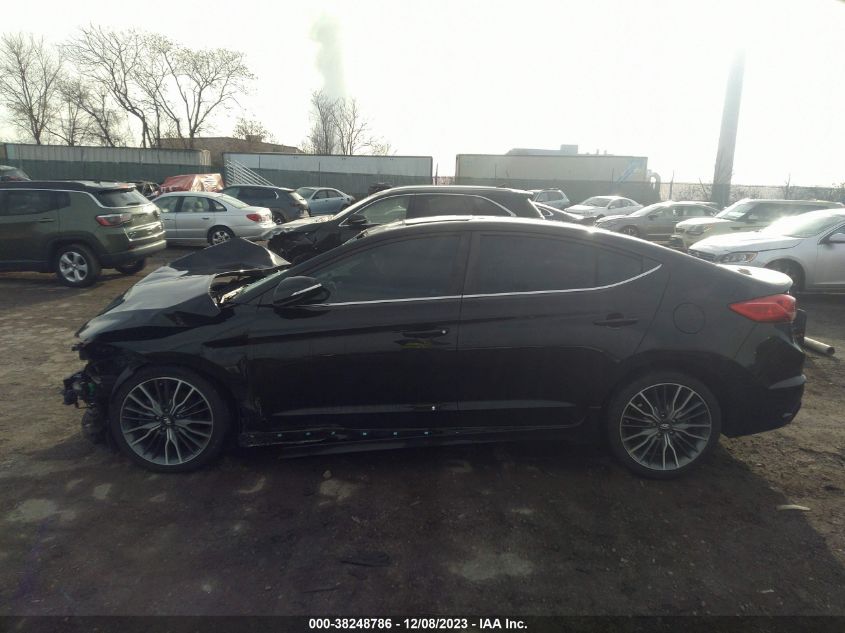 2018 HYUNDAI ELANTRA SPORT - KMHD04LB1JU554627