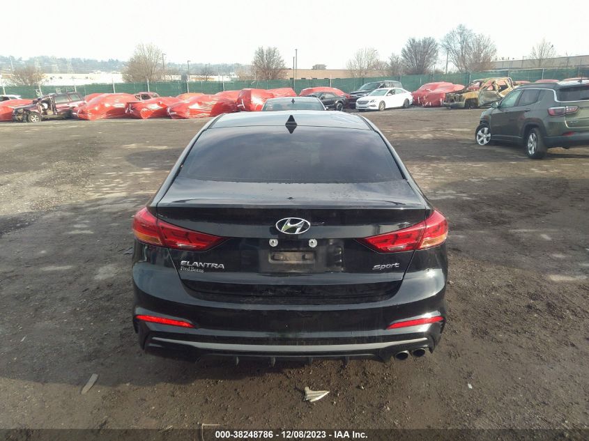 2018 HYUNDAI ELANTRA SPORT - KMHD04LB1JU554627