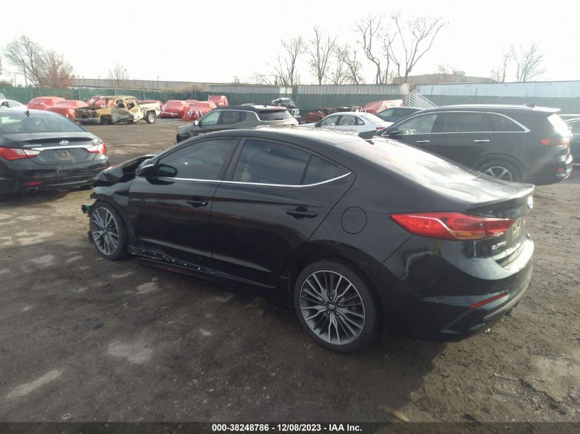 2018 HYUNDAI ELANTRA SPORT - KMHD04LB1JU554627