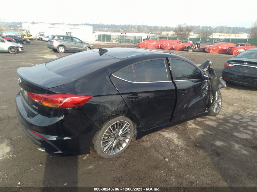 2018 HYUNDAI ELANTRA SPORT - KMHD04LB1JU554627