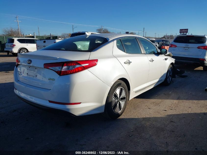 2013 KIA OPTIMA HYBRID LX - KNAGM4AD4D5044892