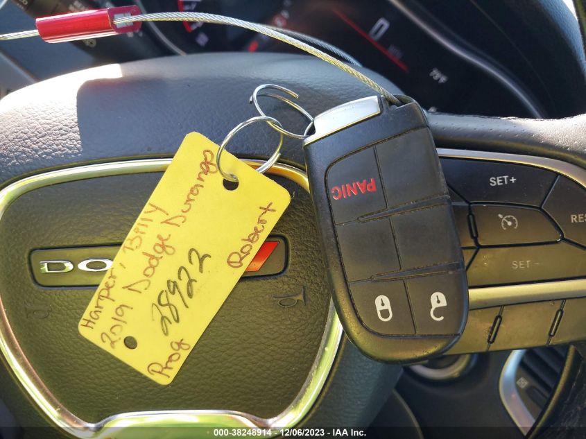 2019 DODGE DURANGO SXT - 1C4RDHAG2KC764570