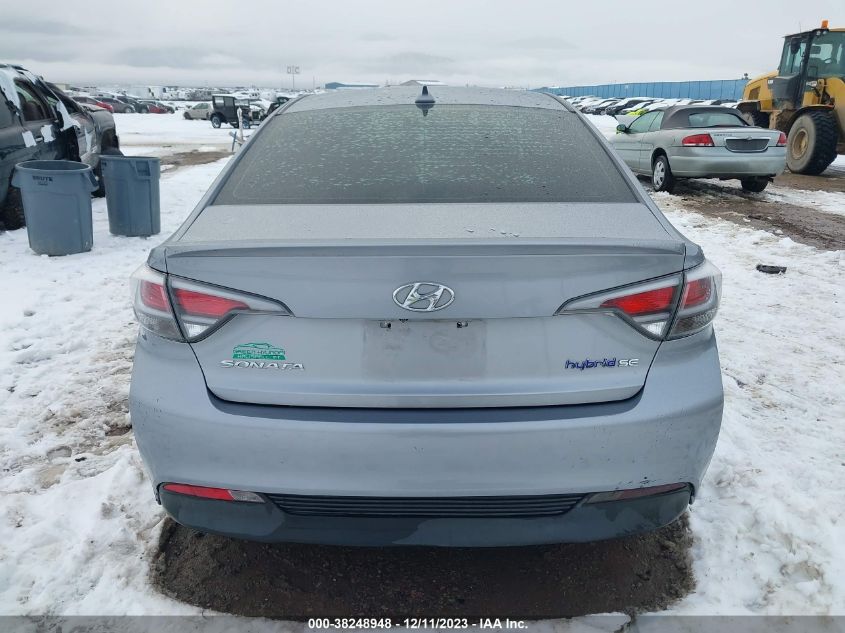 2017 HYUNDAI SONATA HYBRID SE - KMHE24L18HA047659