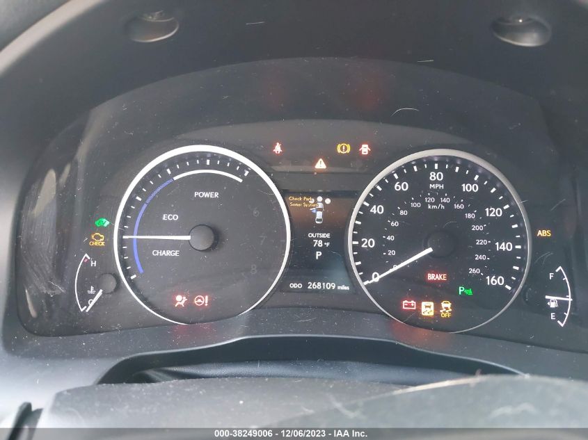 2013 LEXUS ES 300H HYBRID - JTHBW1GG7D2017936