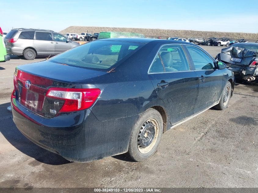 2014 TOYOTA CAMRY HYBRID LE - 4T1BD1FK5EU098210