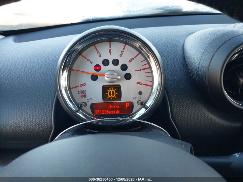 2013 MINI COUNTRYMAN COOPER S WMWZC3C53DWP24045