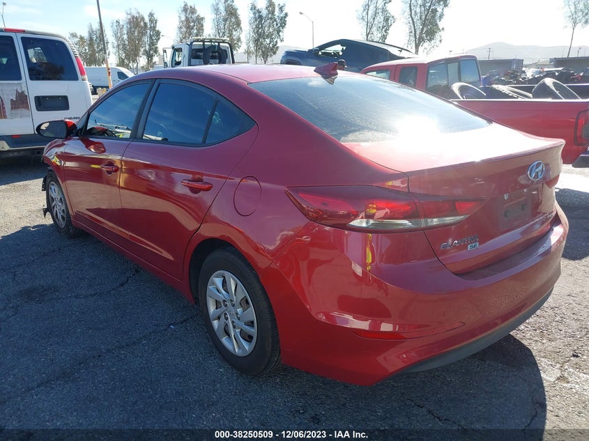 VIN 5NPD74LFXHH190019 2017 HYUNDAI ELANTRA SE