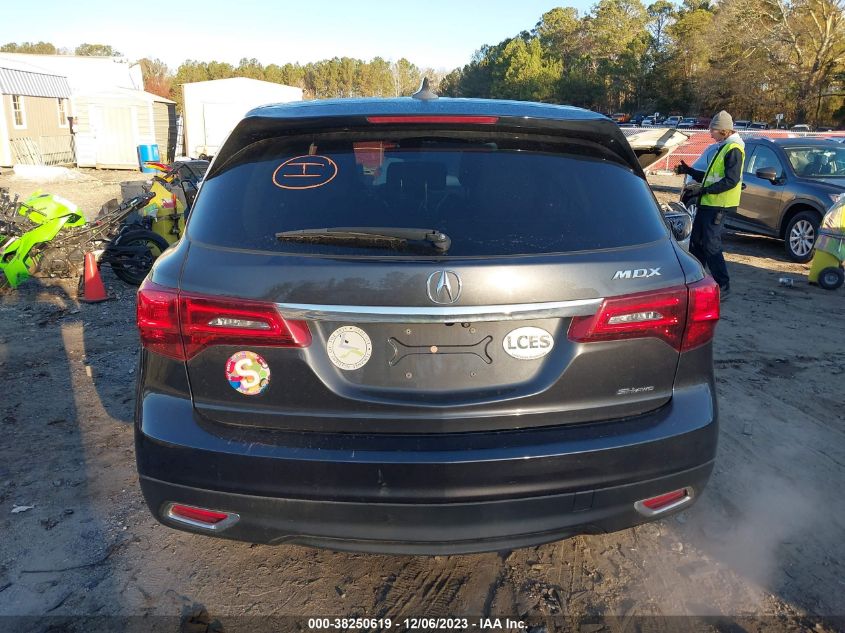 2015 ACURA MDX TECHNOLOGY - 5FRYD4H6XFB003133