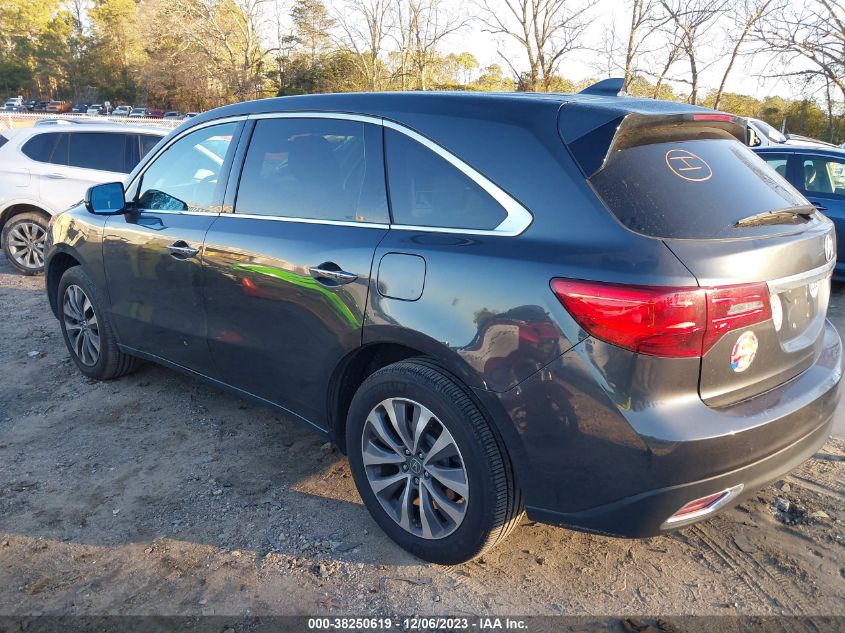 2015 ACURA MDX TECHNOLOGY - 5FRYD4H6XFB003133