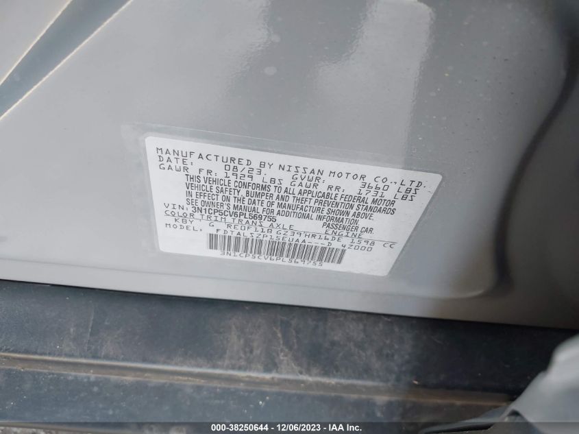 2023 NISSAN KICKS SV - 3N1CP5CV6PL569755