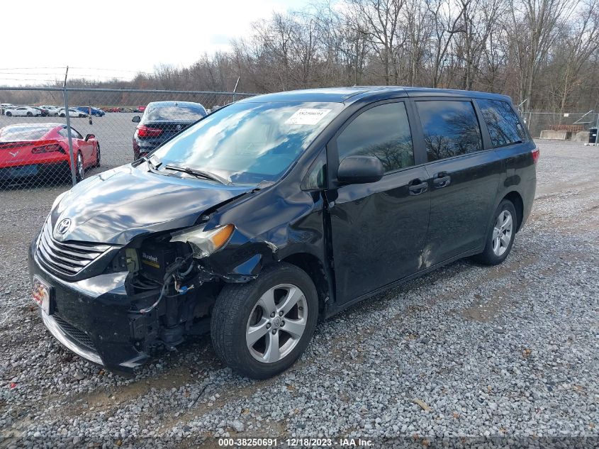 2015 TOYOTA SIENNA L 7 PASSENGER - 5TDZK3DC4FS539475