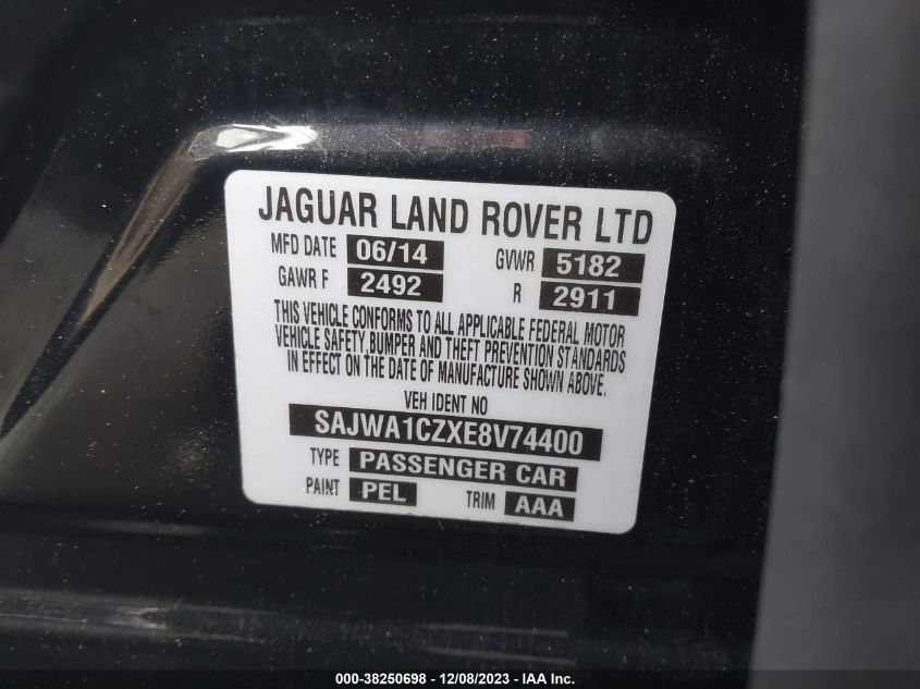 2014 JAGUAR XJ - SAJWA1CZXE8V74400