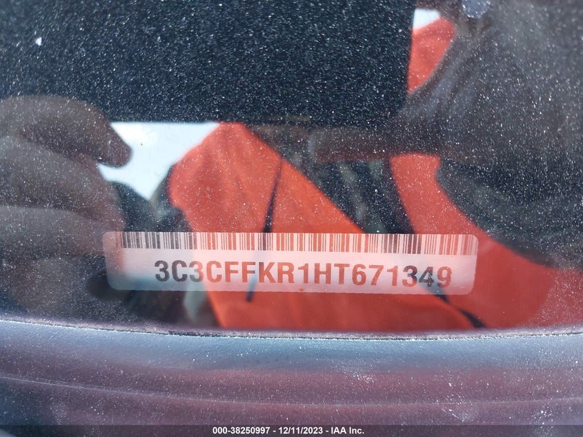 VIN 3C3CFFKR1HT671349 2017 FIAT 500 POP