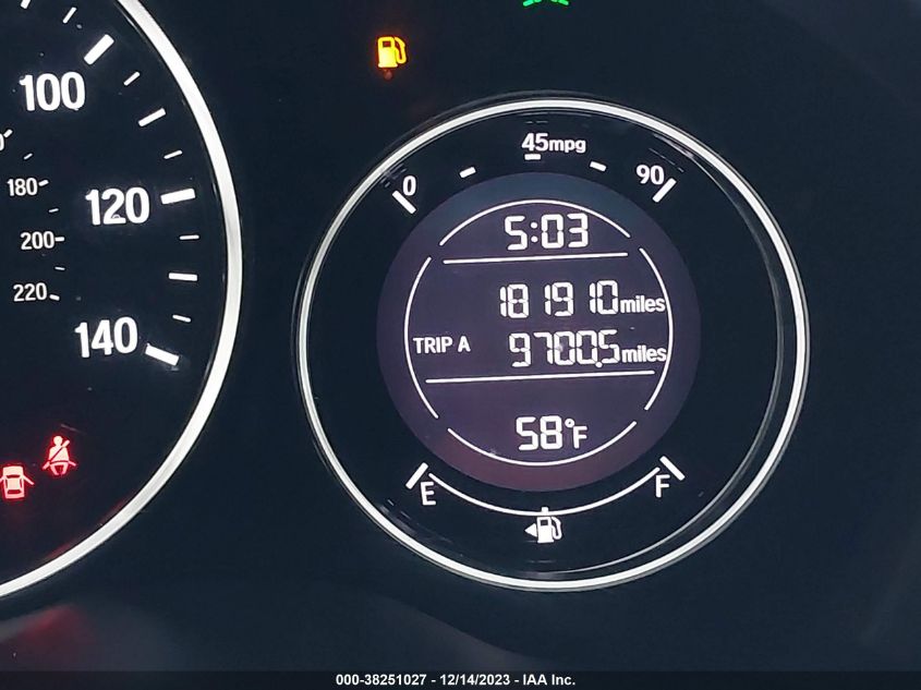 2016 HONDA HR-V EX - 3CZRU5H5XGM713286