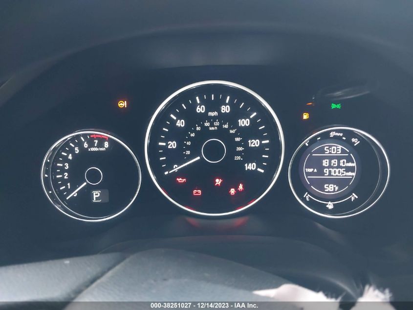 2016 HONDA HR-V EX - 3CZRU5H5XGM713286