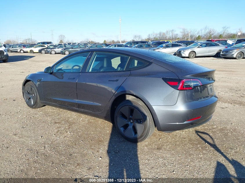 2022 TESLA MODEL 3 U   U(VIN: 5YJ3E1EB8NF113430
