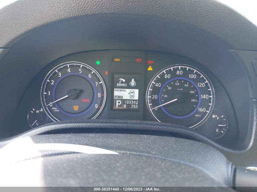2013 INFINITI G37X - JN1CV6EL6DM950322