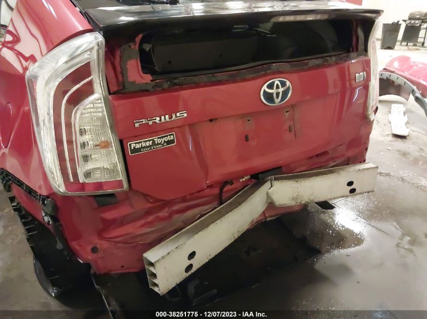 2013 TOYOTA PRIUS ONE/TWO/THREE/FOUR/FIVE - JTDKN3DU6D5649478