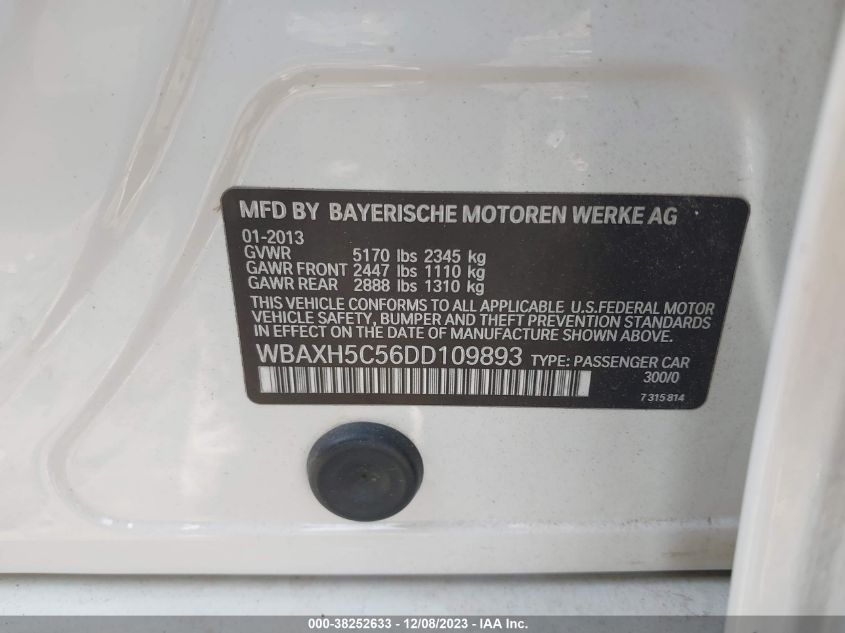 2013 BMW 528I XDRIVE - WBAXH5C56DD109893