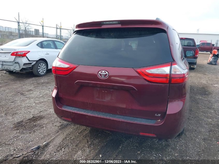 2015 TOYOTA SIENNA LE 8 PASSENGER - 5TDKK3DC2FS686900