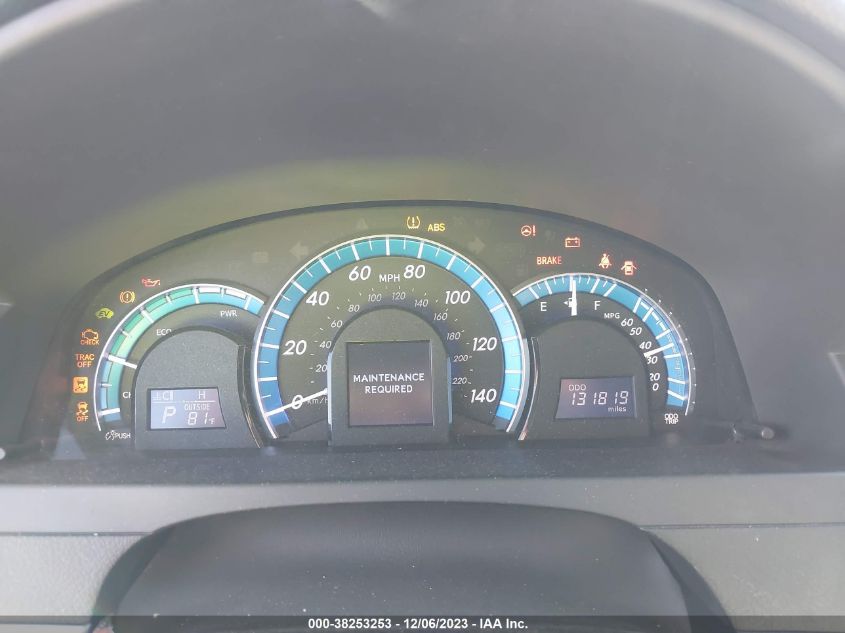 2014 TOYOTA CAMRY HYBRID XLE - 4T1BD1FK3EU103677