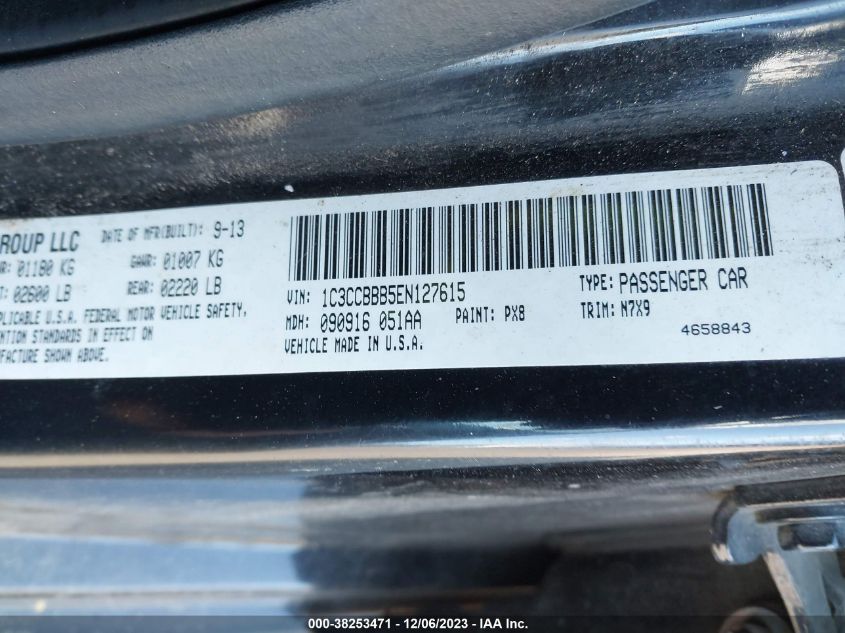 2014 CHRYSLER 200 TOURING - 1C3CCBBB5EN127615