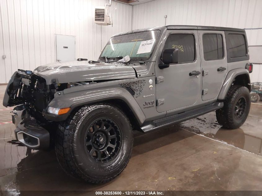 2022 JEEP WRANGLER UNLIMITED SAHARA - 1C4HJXENXNW171906