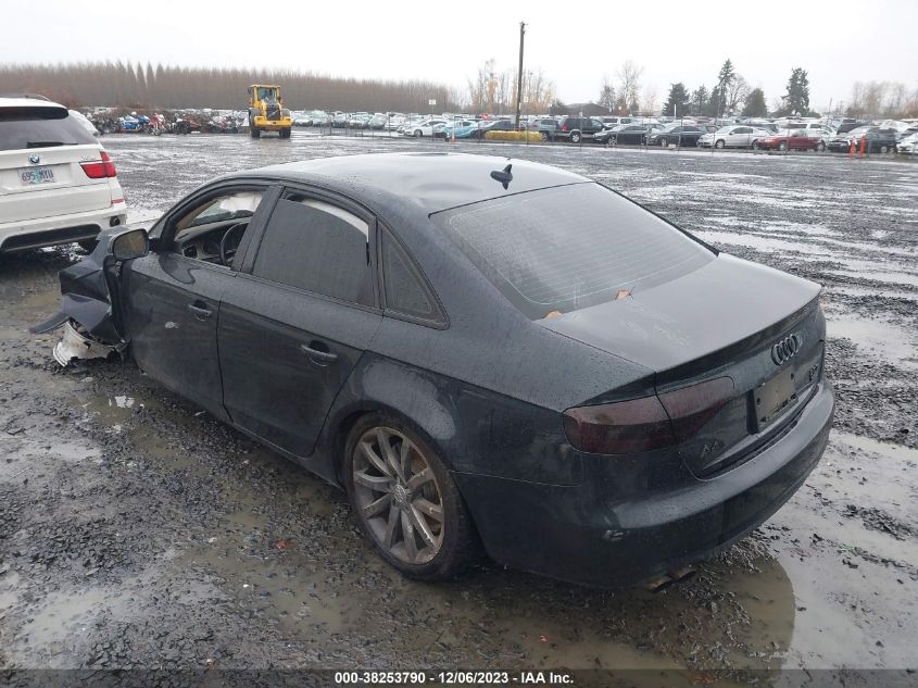 2013 AUDI A4 PREMIUM PLUS - WAUFFAFLXDN035781