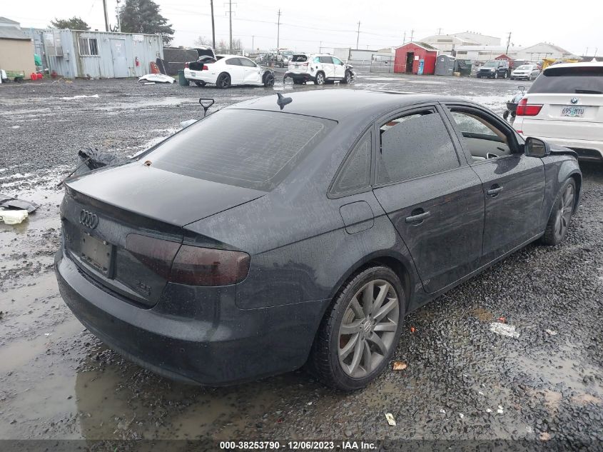 2013 AUDI A4 PREMIUM PLUS - WAUFFAFLXDN035781
