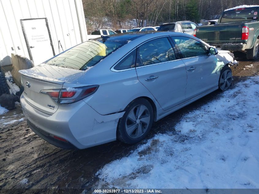 2016 HYUNDAI SONATA HYBRID LIMITED - KMHE34L11GA023313