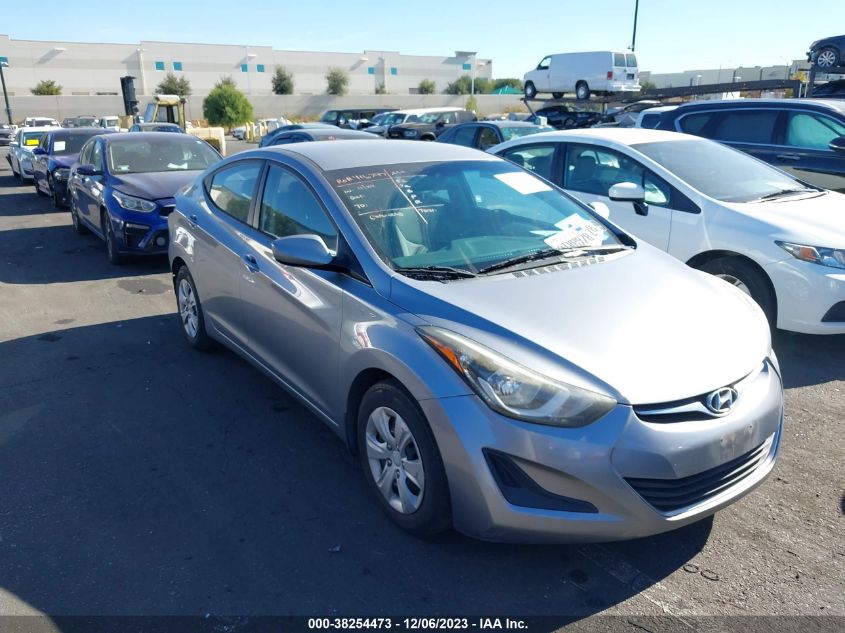 2016 HYUNDAI ELANTRA SE - 5NPDH4AE2GH719324