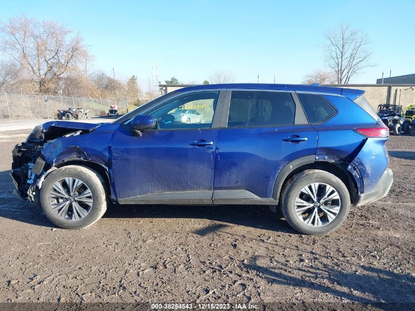 VIN 5N1BT3BA1PC822222 2023 NISSAN ROGUE SV FWD