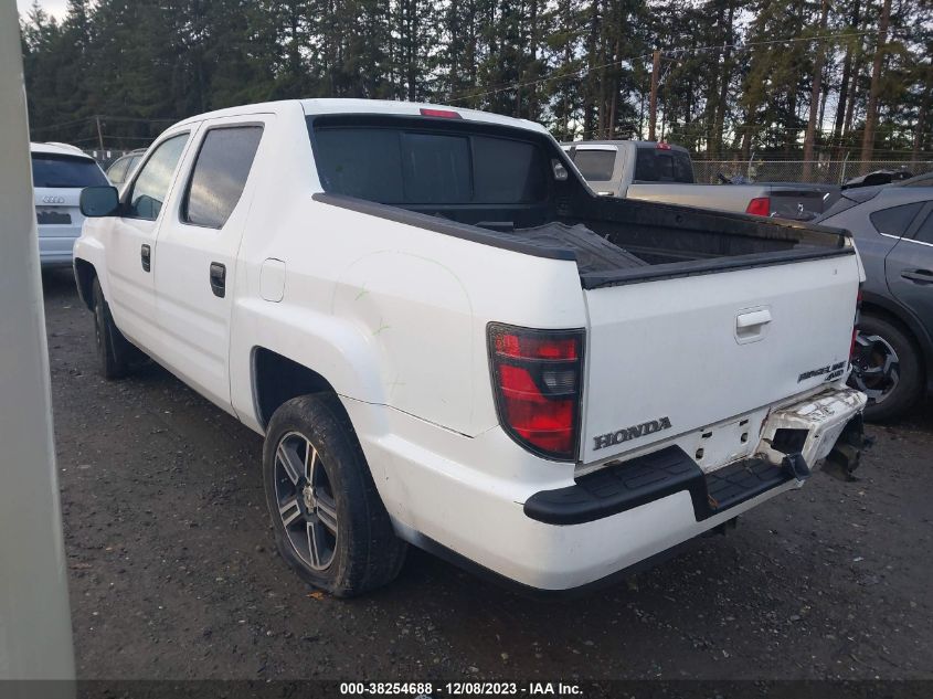 2014 HONDA RIDGELINE SPORT - 5FPYK1F75EB003306