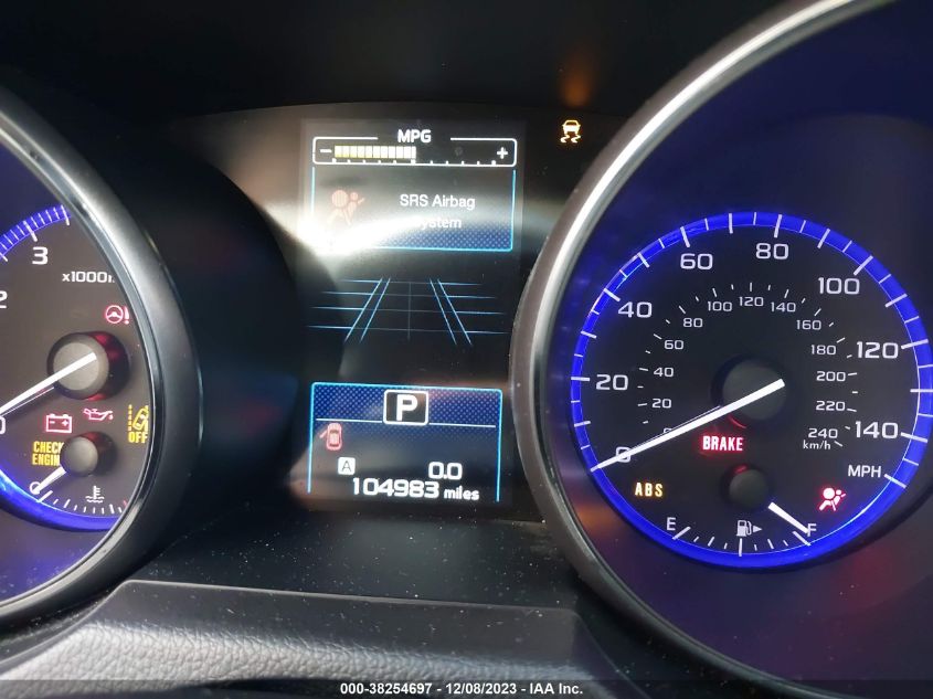 2016 SUBARU OUTBACK 2.5I LIMITED - 4S4BSANC1G3290555