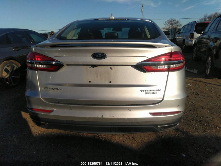 2019 FORD FUSION TITANIUM - 3FA6P0D96KR226437