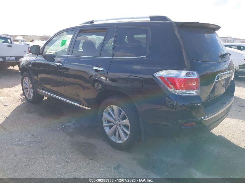 2013 TOYOTA HIGHLANDER HYBRID LIMITED V6 - JTEDC3EH7D2016548