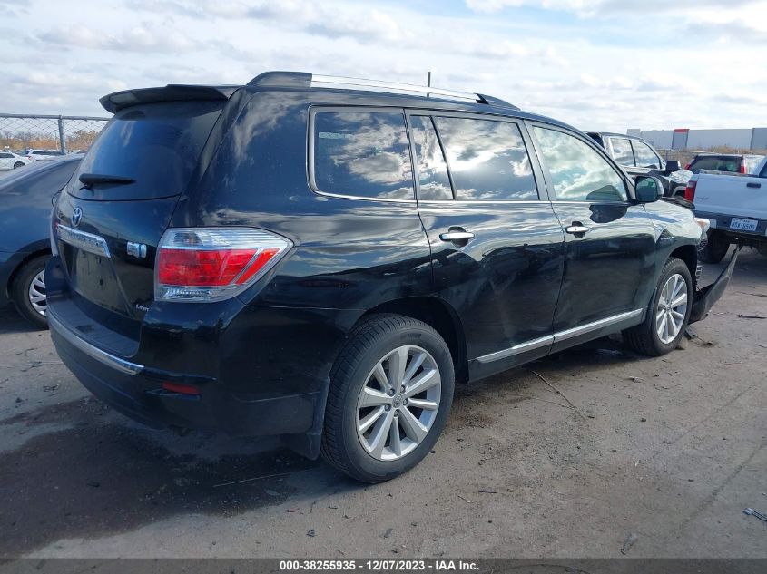 2013 TOYOTA HIGHLANDER HYBRID LIMITED V6 - JTEDC3EH7D2016548