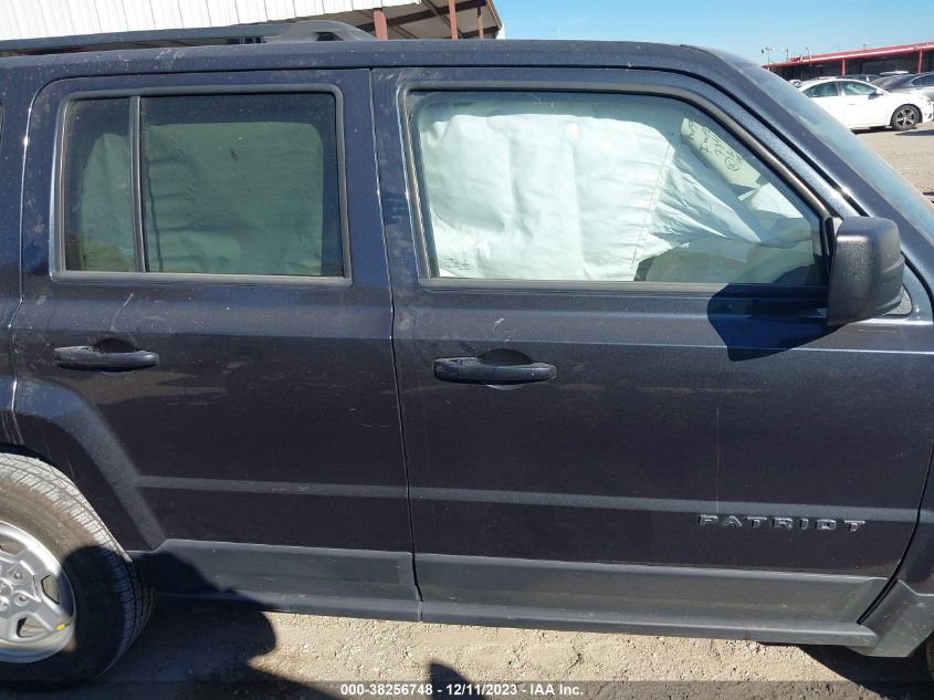 2016 JEEP PATRIOT SPORT - 1C4NJPBA8GD518622