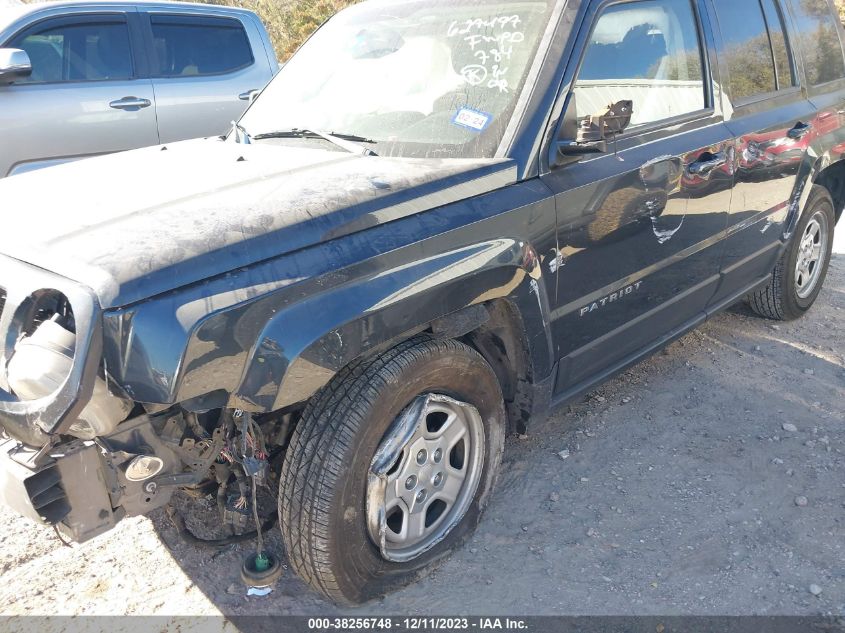 2016 JEEP PATRIOT SPORT - 1C4NJPBA8GD518622