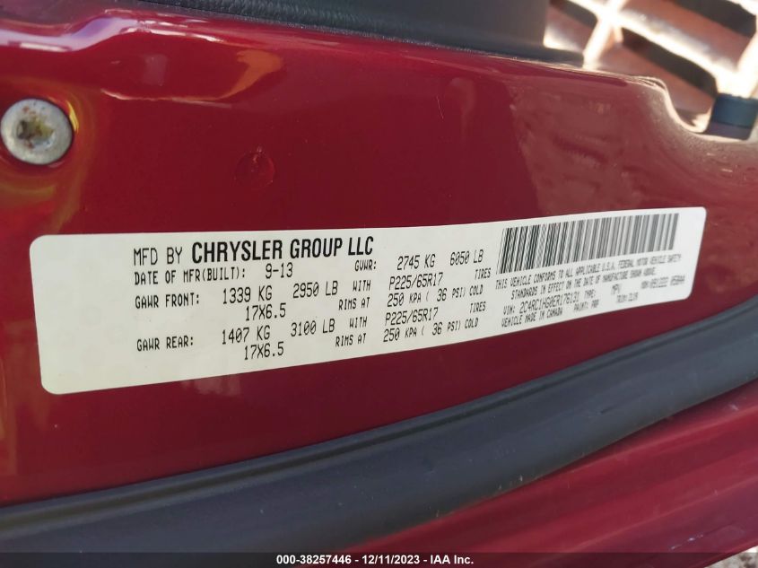 2014 CHRYSLER TOWN  COUNTRY S - 2C4RC1HG0ER176131