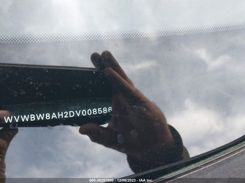 2013 VOLKSWAGEN EOS KOMFORT WVWBW8AH2DV008586