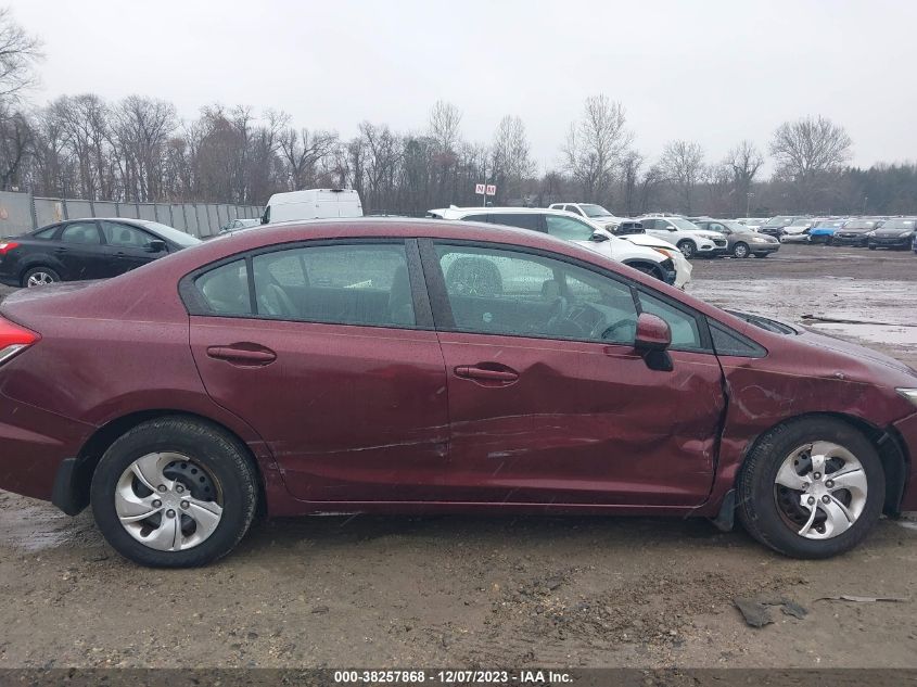 2013 HONDA CIVIC LX - 19XFB2F57DE224625