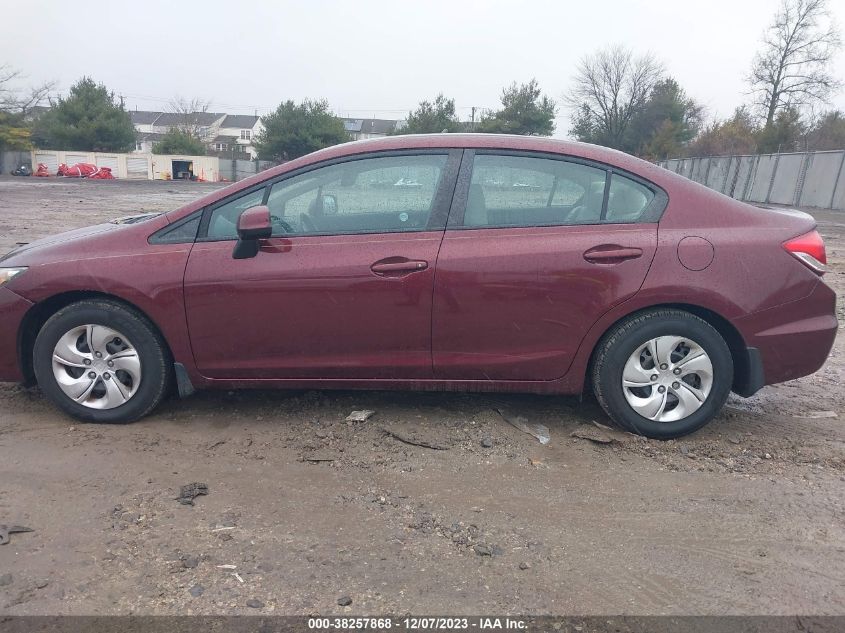 2013 HONDA CIVIC LX - 19XFB2F57DE224625
