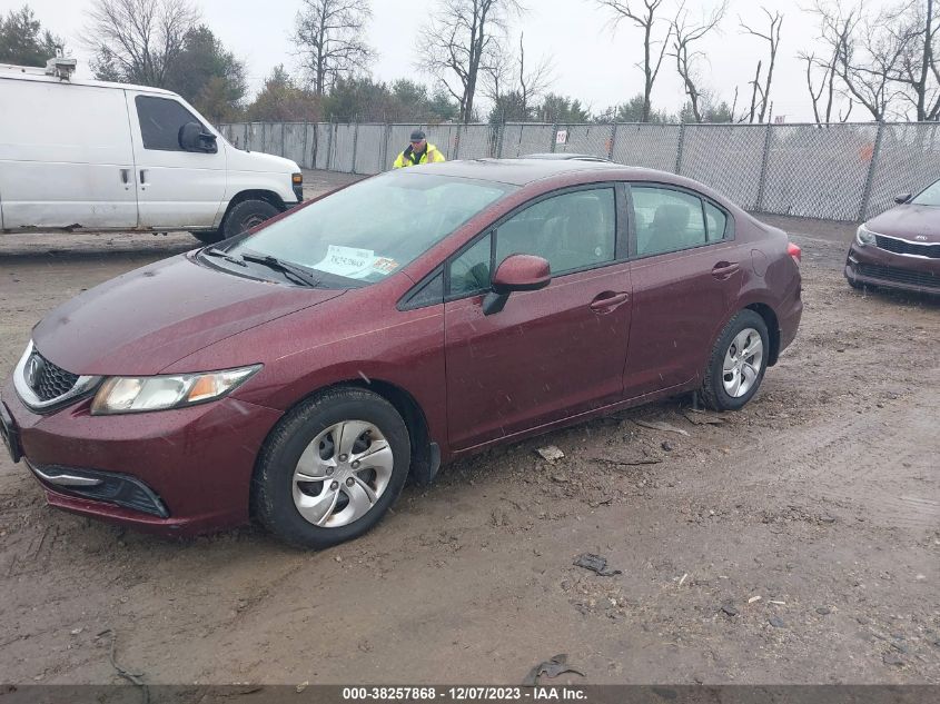 2013 HONDA CIVIC LX - 19XFB2F57DE224625