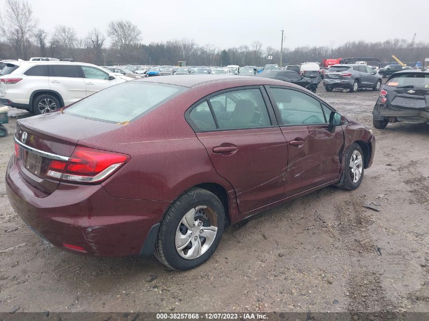 2013 HONDA CIVIC LX - 19XFB2F57DE224625